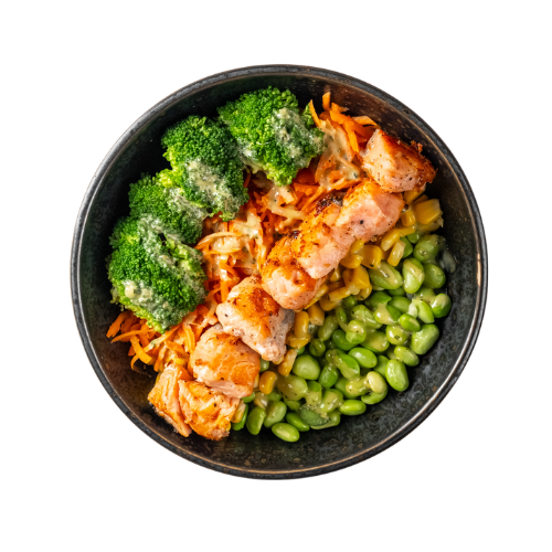 Grilled Salmon Poke
