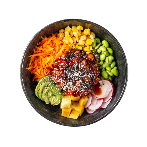 Rainbow Salmon Poke